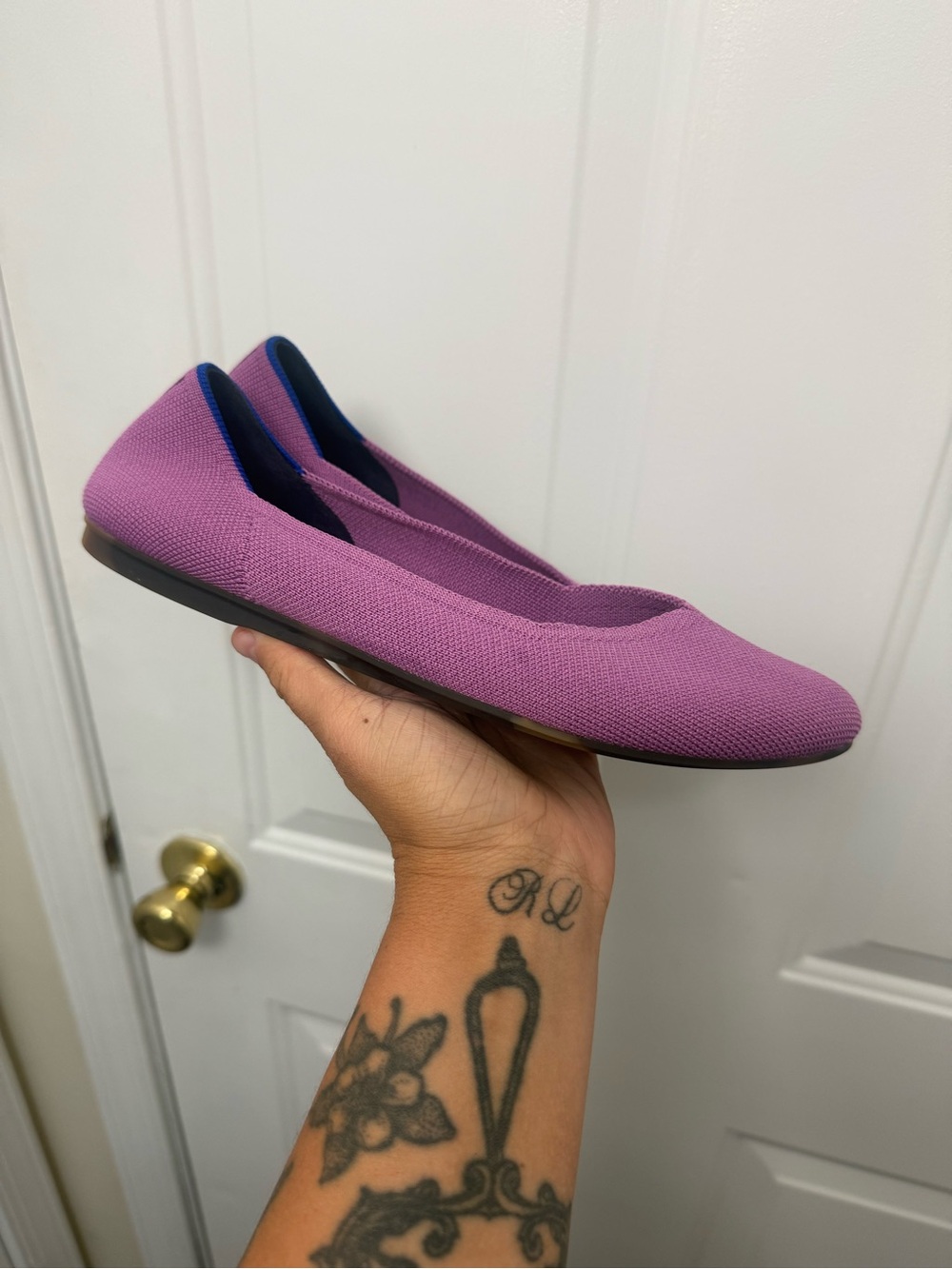 Rothy’s The Flat Classic Slip On Shoes Beautyberry Size 9 Office Business Casual - Picture 3 of 6